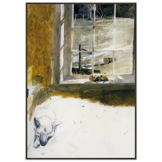 Andrew Wyeth  GROUNDHOG DAY 3 Framed Art Print  - Aluminum Frame - 21x29.7 cm / 8x12"