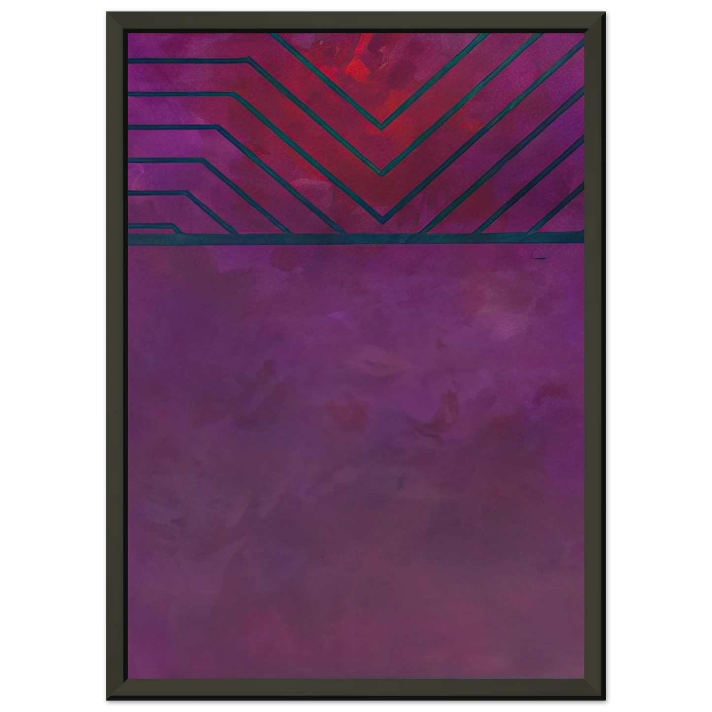 Luis Feito UNTITLED 1986 Framed Art Print - Aluminum Frame - 60x80 cm / 24x32 inches