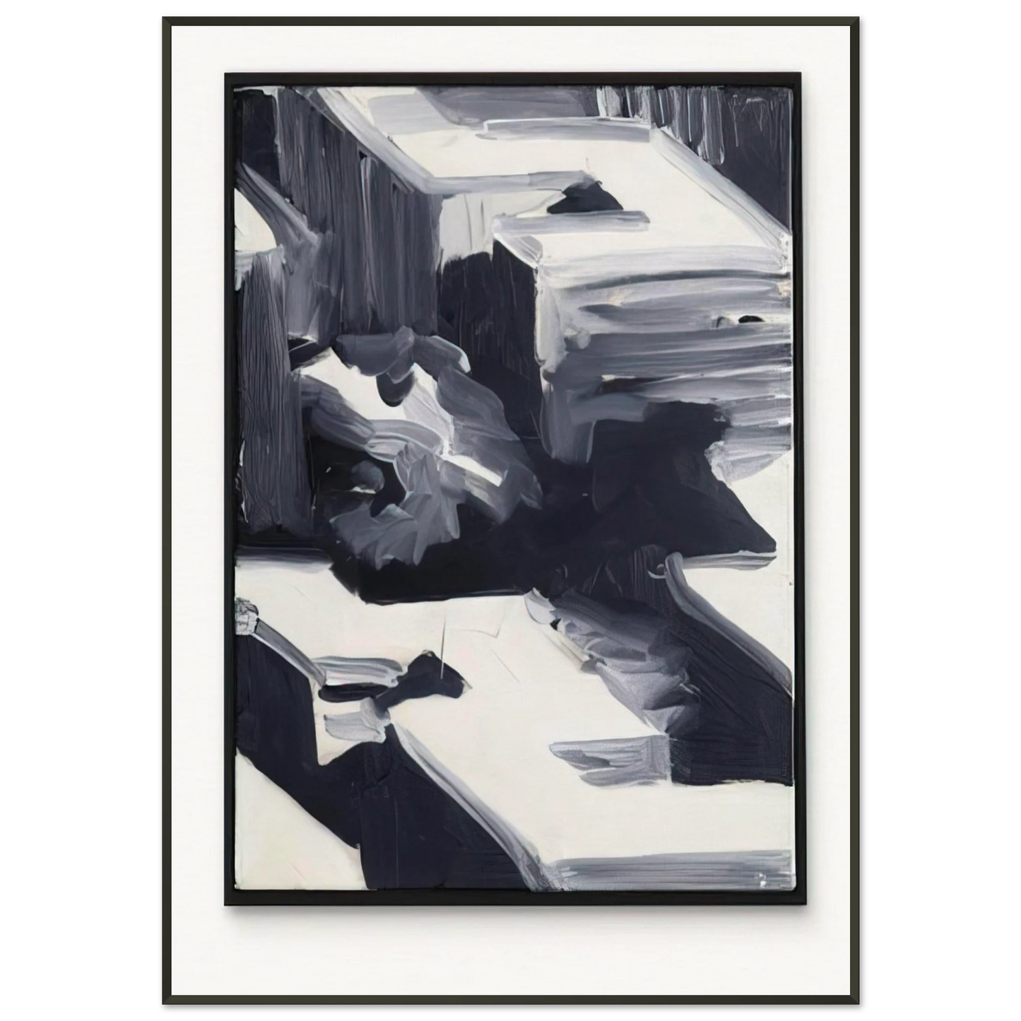 Gerhard Richter TOWNSCAPE 1968 1 Framed Art Print - Aluminum Frame - 21x29.7 cm / 8x12"