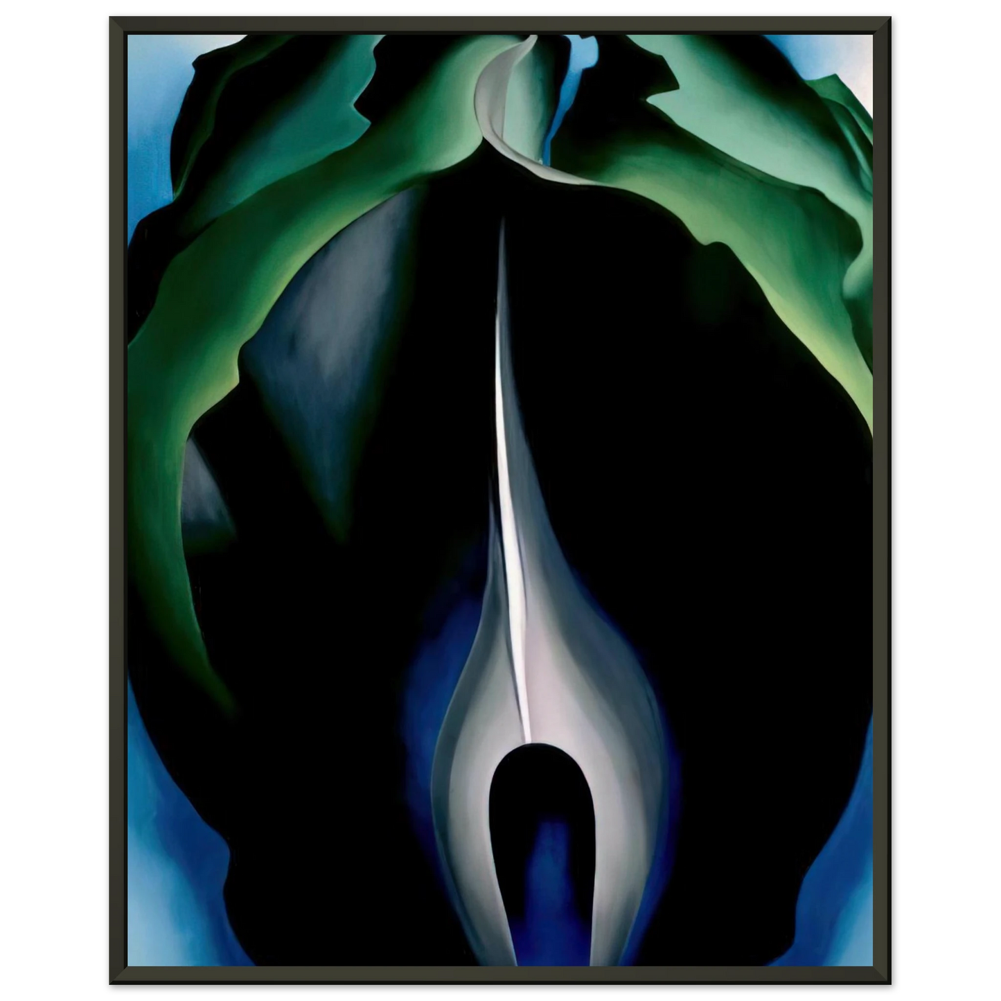 Georgia OKeeffe JackinthePulpit No IV Framed Art Print - Aluminum Frame - 60x80 cm / 24x32 inches