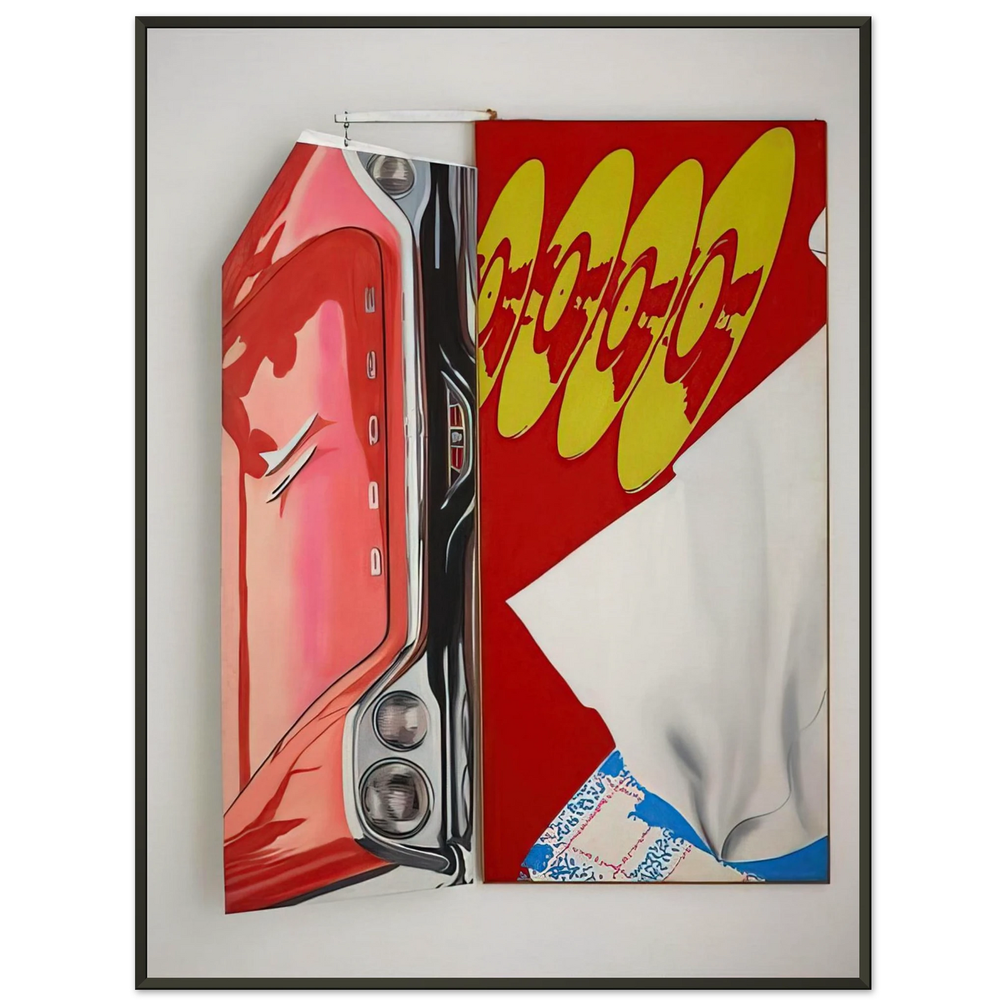 James Rosenquist Disks Framed Art Print - Aluminum Frame - 70x100 cm / 28x40 inches