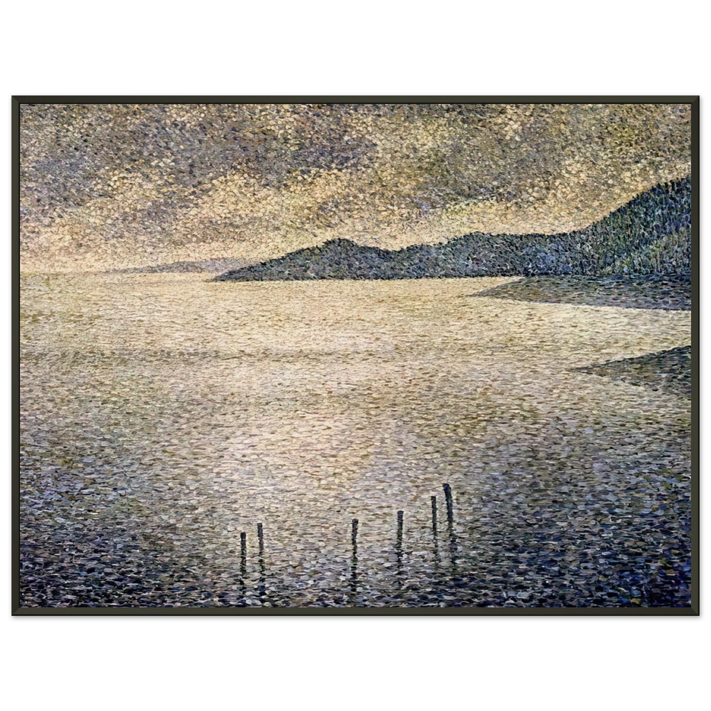 Theo van Rysselberghe CHANNEL COAST 1892 Framed Art Print - Aluminum Frame - 70x100 cm / 28x40 inches