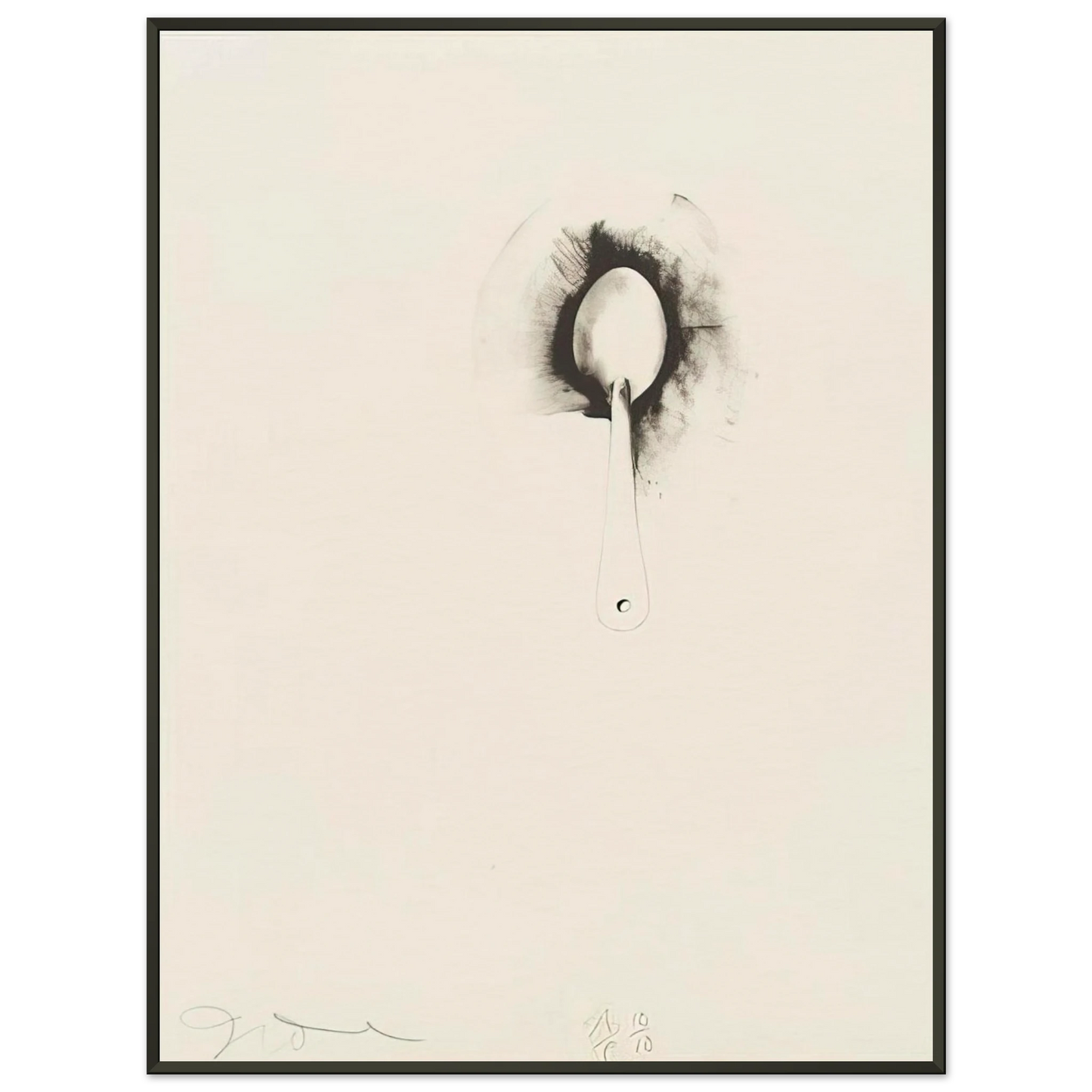 Jim Dine UNTITLED FROM TEN WINTER TOOLS 1973 6 Framed Art Print - Aluminum Frame - 60x80 cm / 24x32 inches