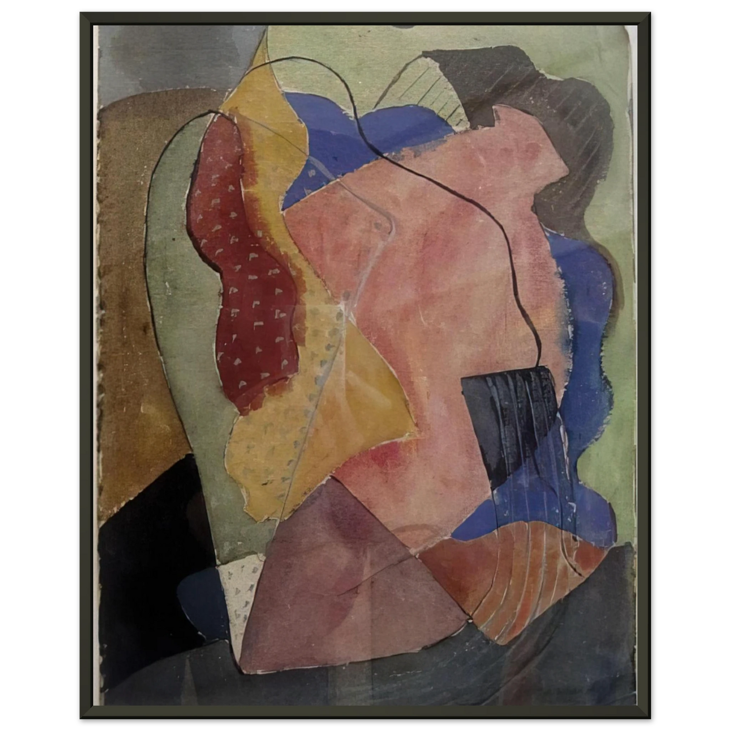 John Ferren St Tropez Abstract 1929 Framed Art Print - Aluminum Frame - 70x100 cm / 28x40 inches