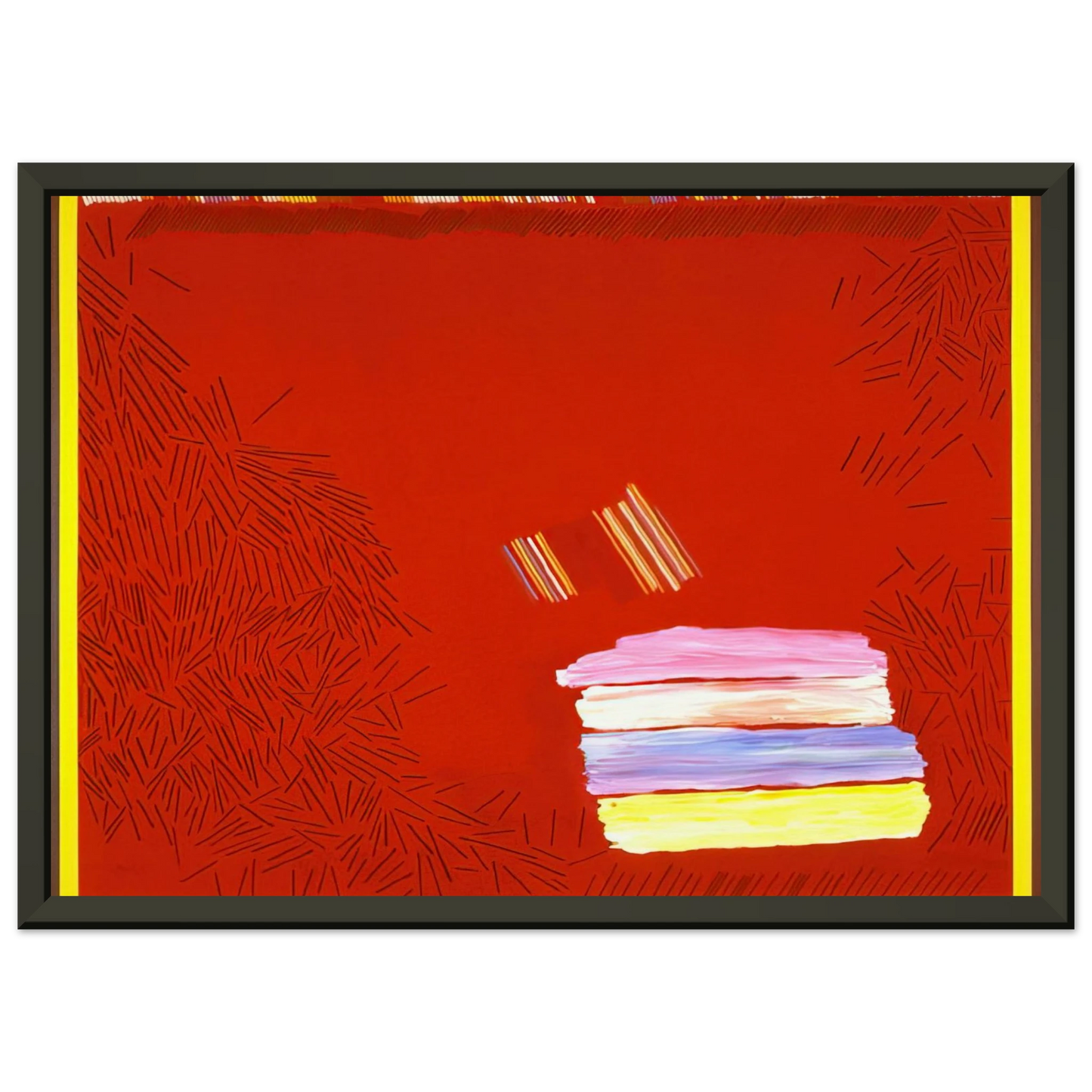 Ronnie Landfield Saint Augustine 1968 Framed Art Print - Aluminum Frame - 40x50 cm / 16x20 inches