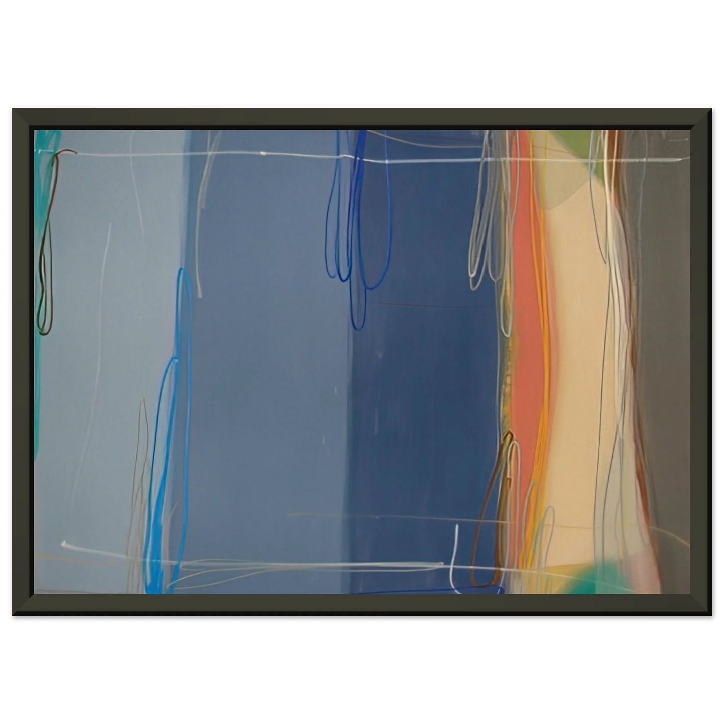 Larry Zox Yours and Mine 1993 Framed Art Print - Aluminum Frame - 70x100 cm / 28x40 inches