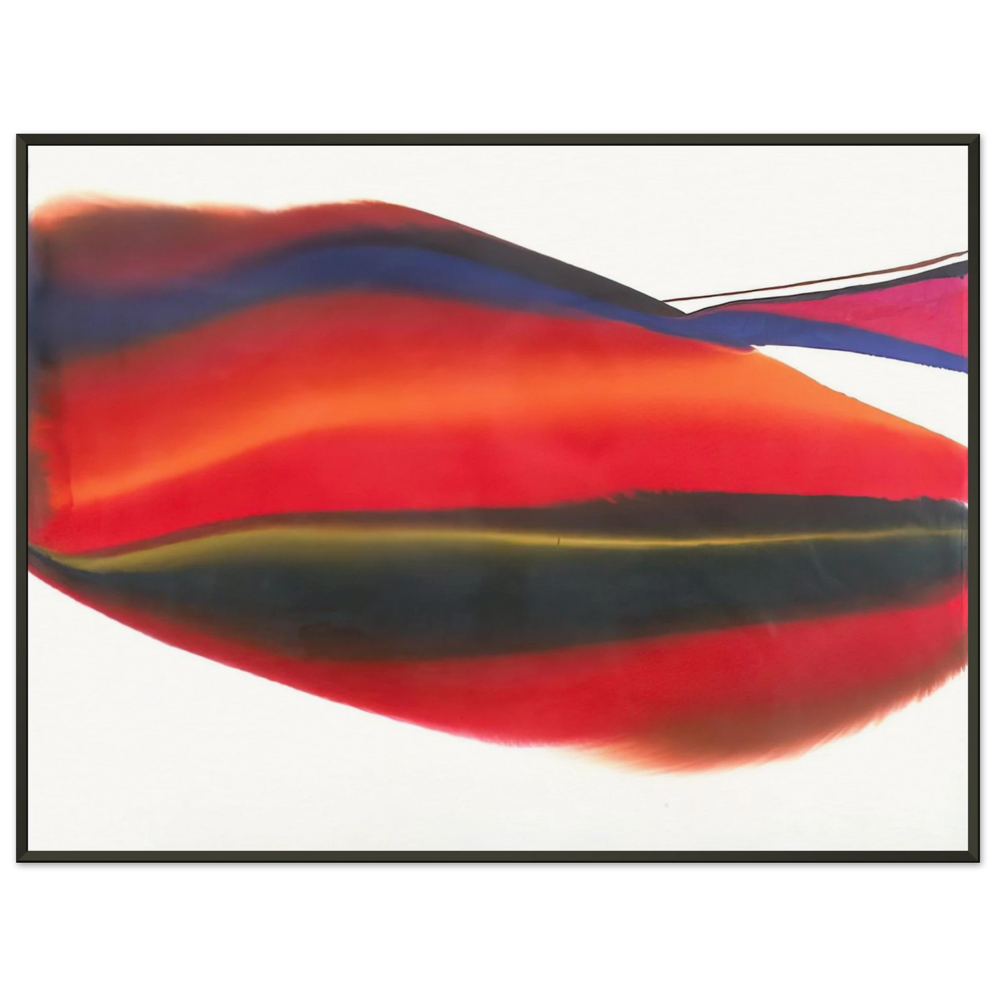 Paul Jenkins  Phenomena Lands End  1974 Framed Art Print  - Aluminum Frame - 60x80 cm / 24x32 inches