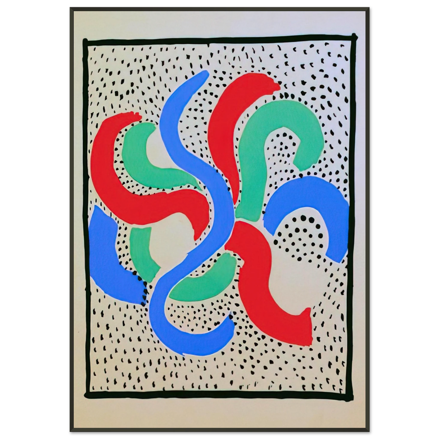Sonia Delaunay COMPOSITION 28 Framed Art Print - Aluminum Frame - 21x29.7 cm / 8x12"
