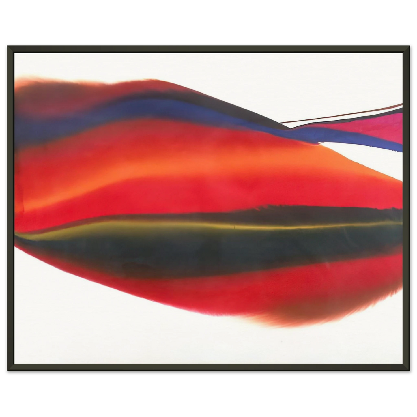 Paul Jenkins  Phenomena Lands End  1974 Framed Art Print  - Aluminum Frame - 40x50 cm / 16x20 inches