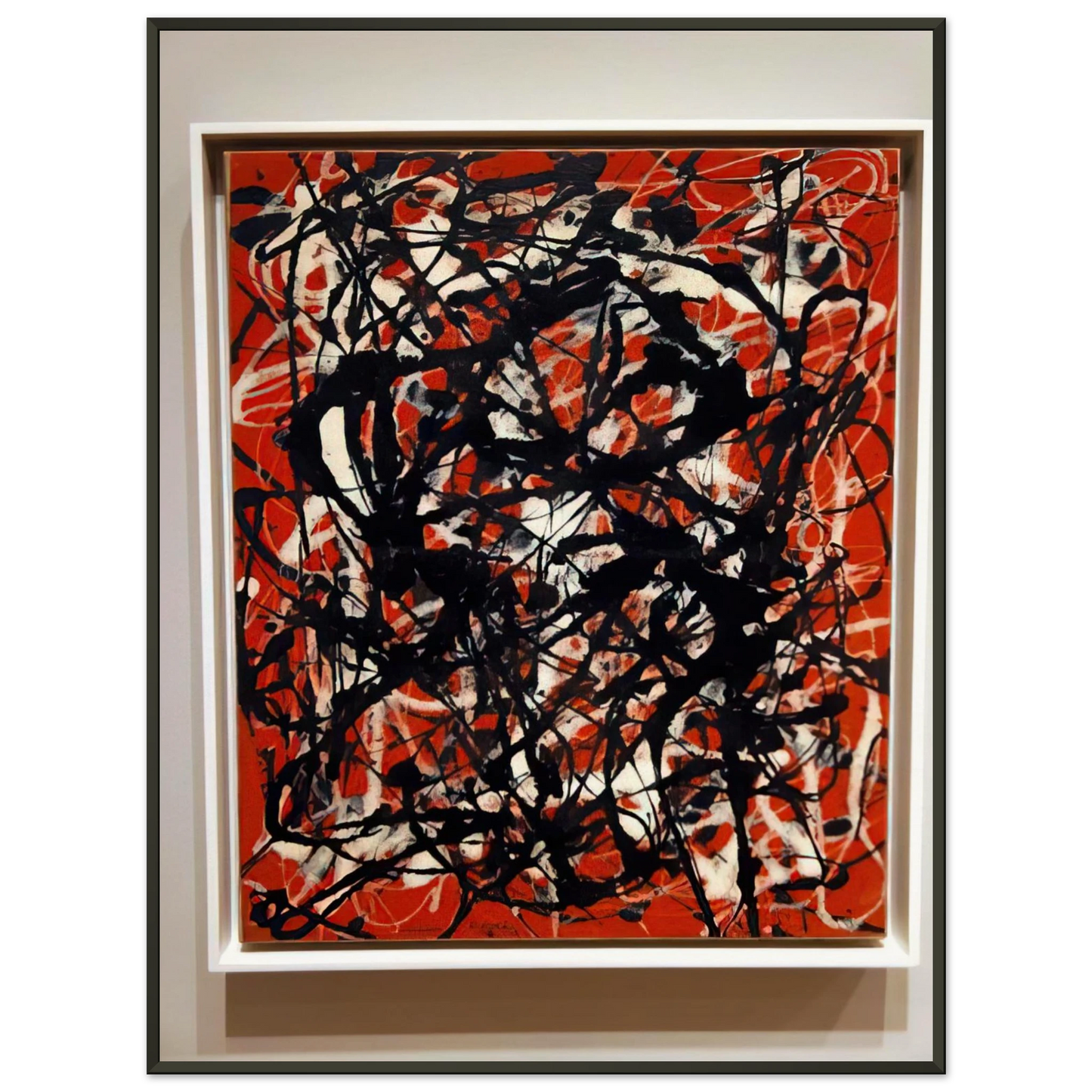 Jackson Pollock FREE FORM 1946 Framed Art Print - Aluminum Frame - 70x100 cm / 28x40 inches