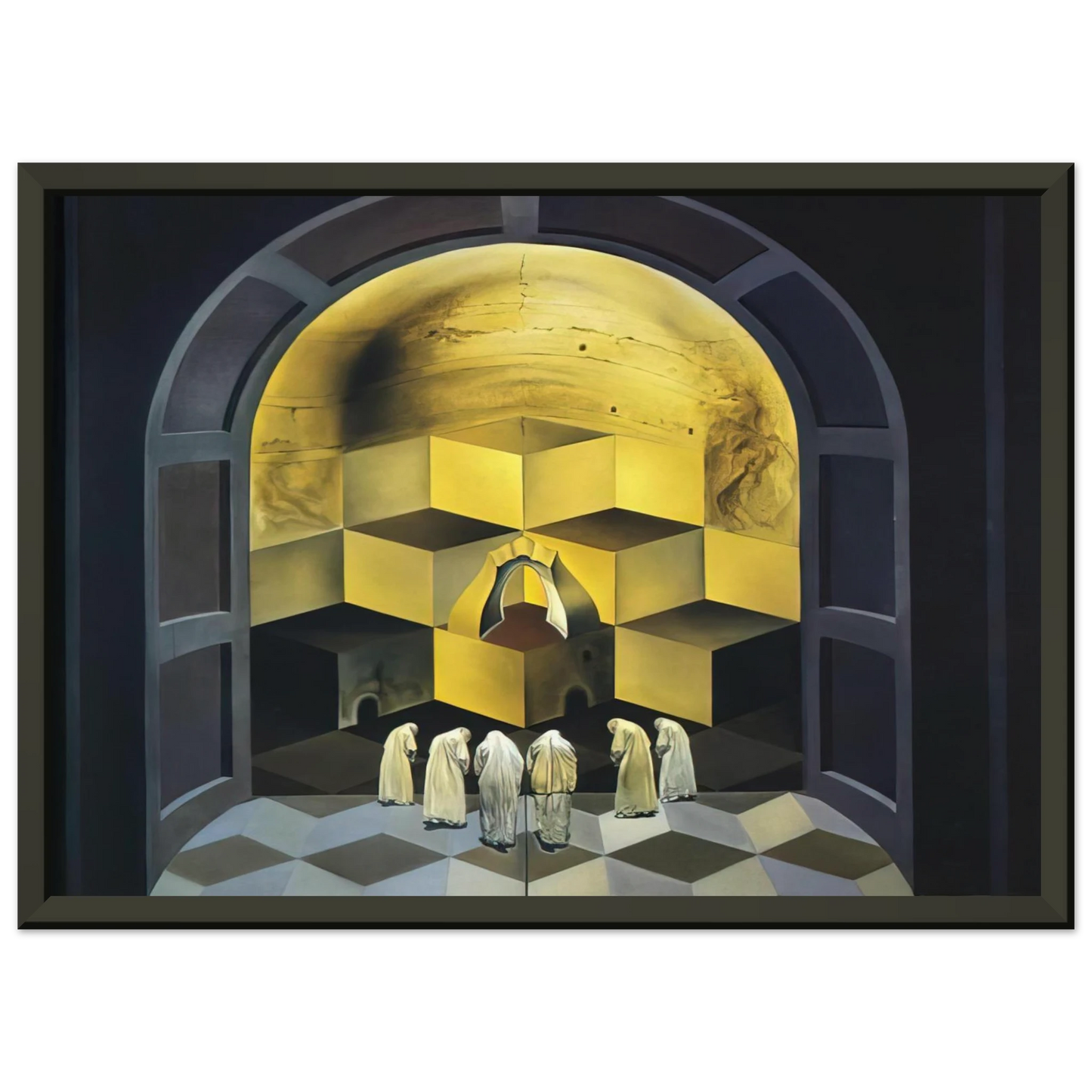 Salvador Dali SKULL OF ZURBARAN Framed Art Print - Aluminum Frame - 70x100 cm / 28x40 inches