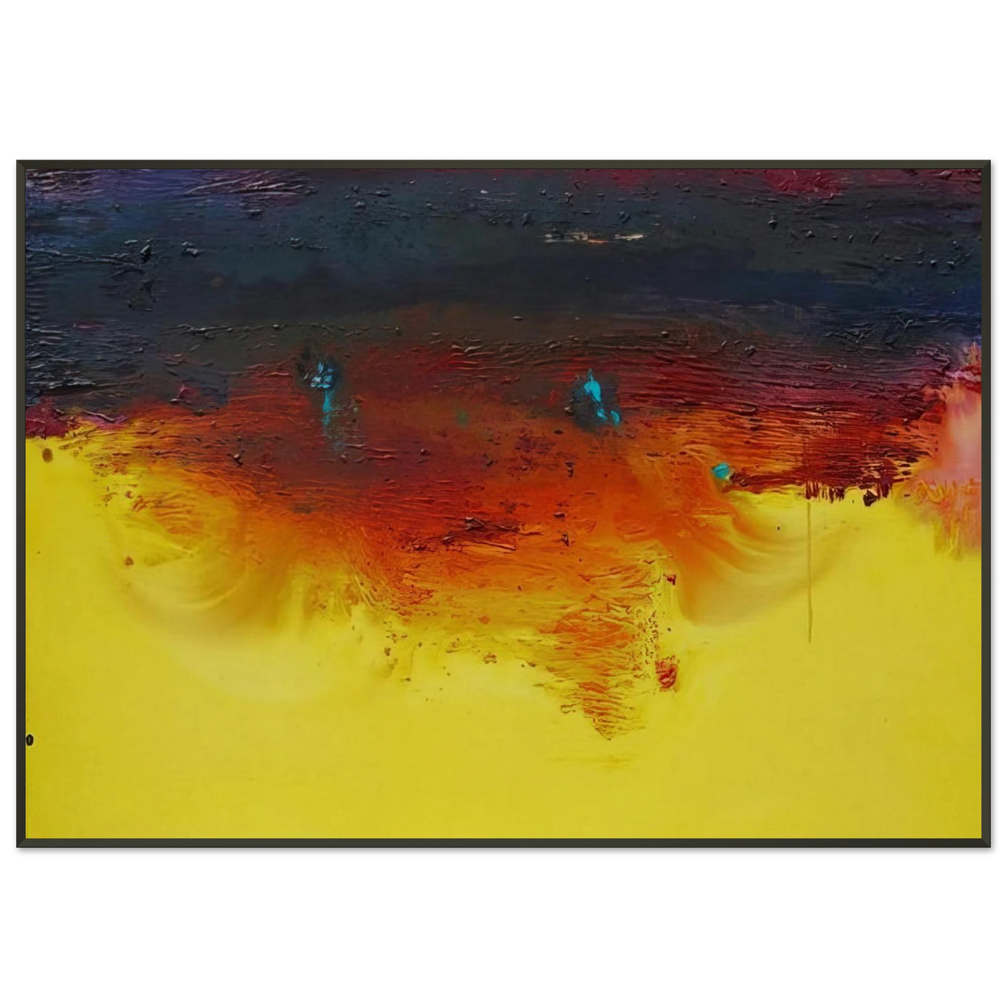 Helen Frankenthaler  Adirondacks  1992 Framed Art Print  - Aluminum Frame - 21x29.7 cm / 8x12"