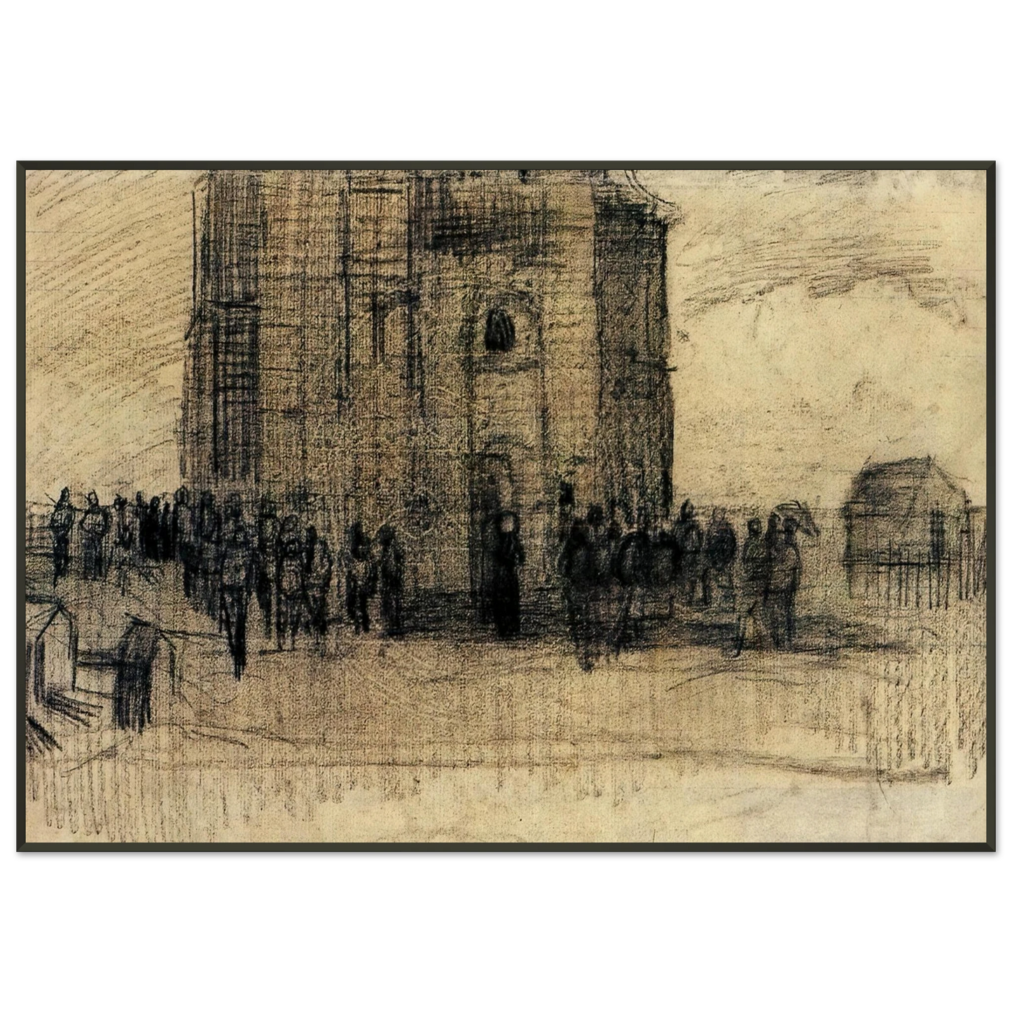Vincent van Gogh  Sale of Building Scrap Framed Art Print  - Aluminum Frame - 21x29.7 cm / 8x12"