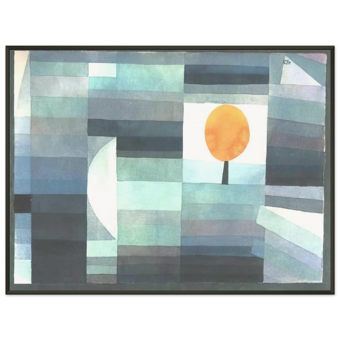 Paul Klee THE MESSENGER OF AUTUMN 1922 Framed Art Print - Aluminum Frame - 70x100 cm / 28x40 inches