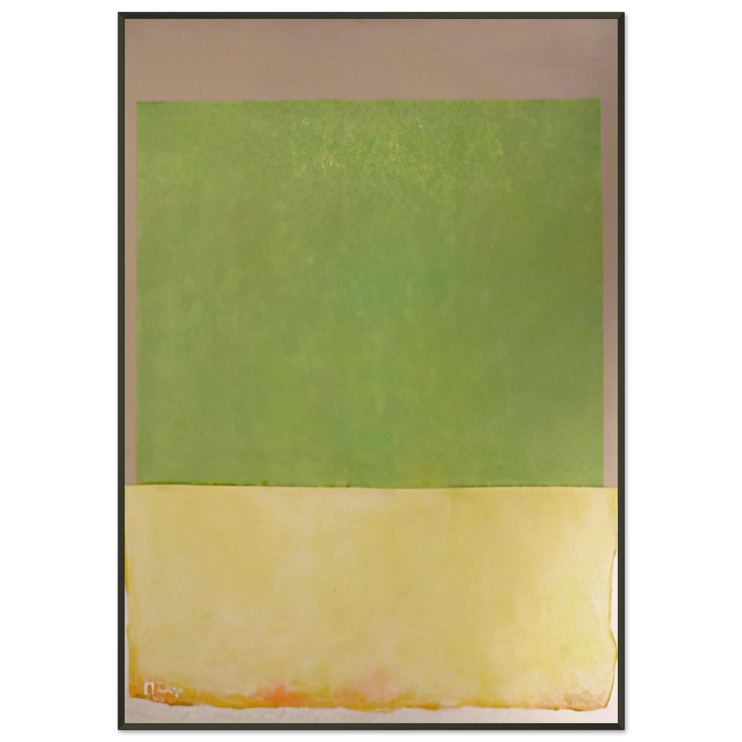 Theodoros Stamos Sunbox 1966 Framed Art Print - Aluminum Frame - 21x29.7 cm / 8x12"
