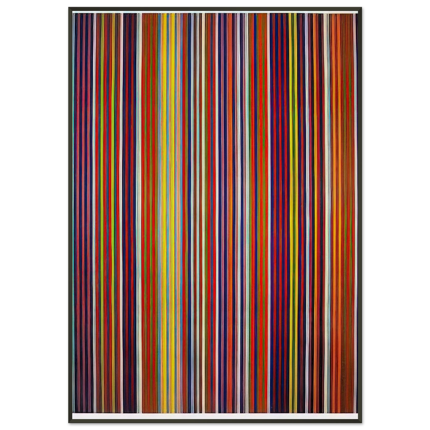 Gene Davis Untitled 1964 Framed Art Print - Aluminum Frame - 21x29.7 cm / 8x12"