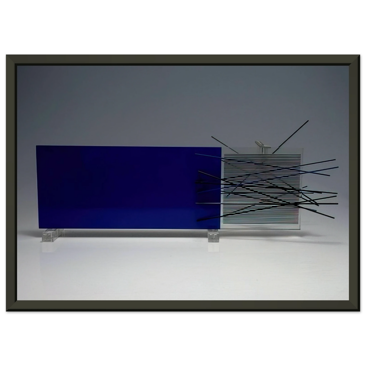 Jesus Rafael Soto KINETIC OBJECT Framed Art Print - Aluminum Frame - 40x50 cm / 16x20 inches