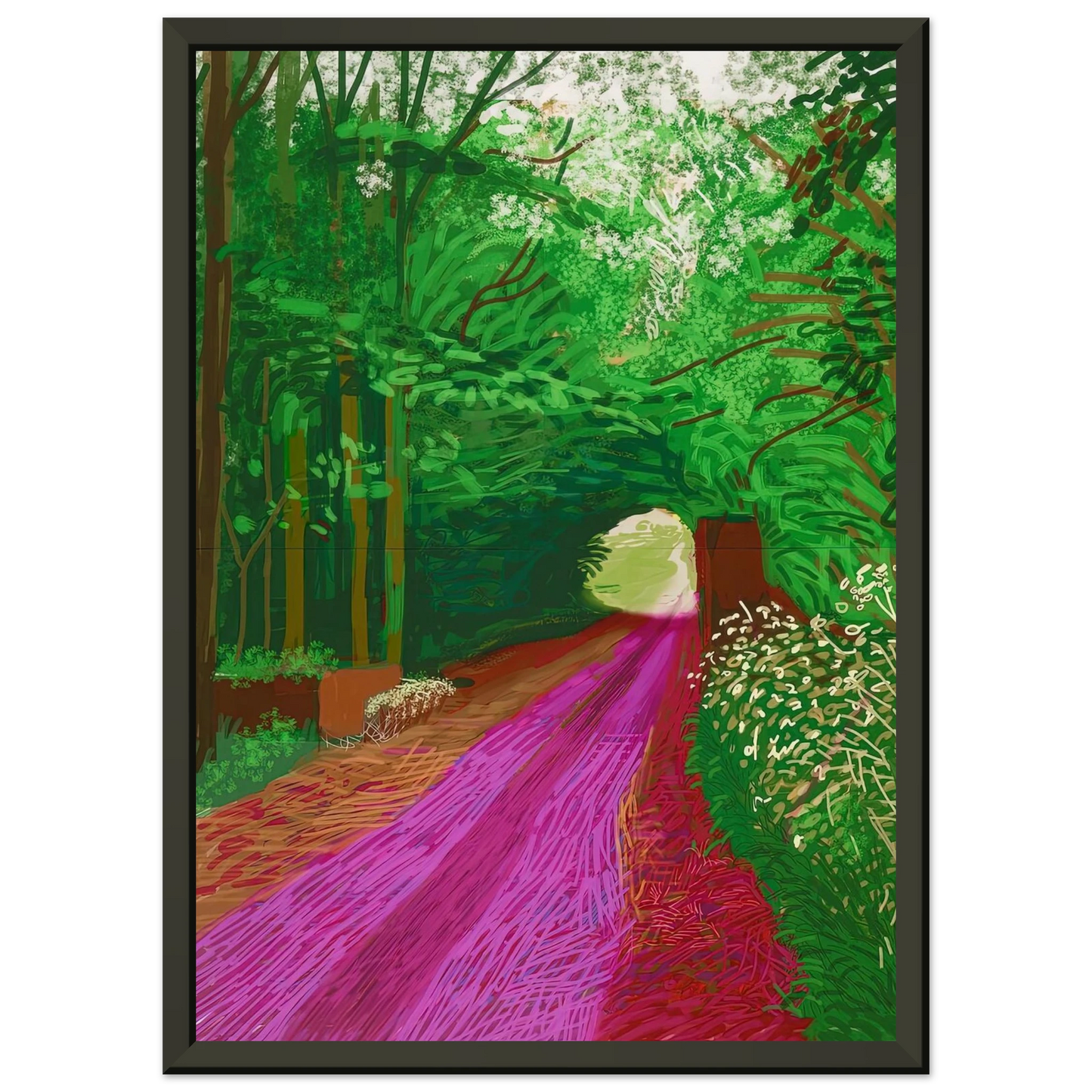 David Hockney David Hockney Framed Art Print - Aluminum Frame - 70x100 cm / 28x40 inches