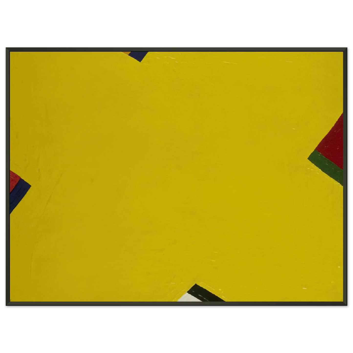 Al Held Yellow Framed Art Print - Aluminum Frame - 70x100 cm / 28x40 inches