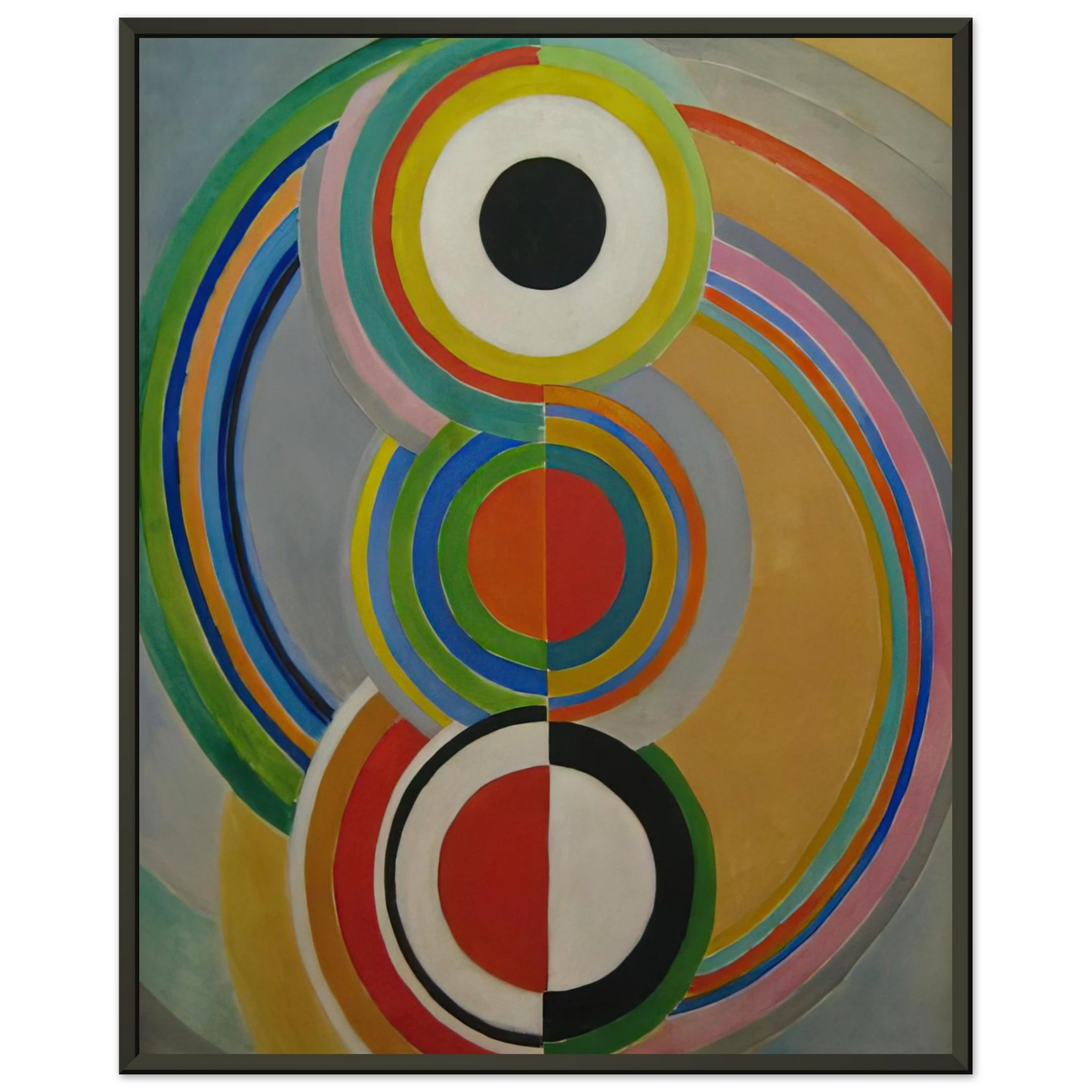 Sonia Delaunay RYTHME 1 Framed Art Print - Aluminum Frame - 40x50 cm / 16x20 inches