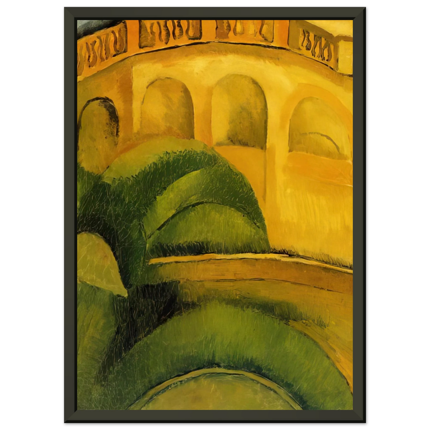 Raoul Dufy ARCADES AT L ESTAQUE 1908 Framed Art Print - Aluminum Frame - 40x50 cm / 16x20 inches