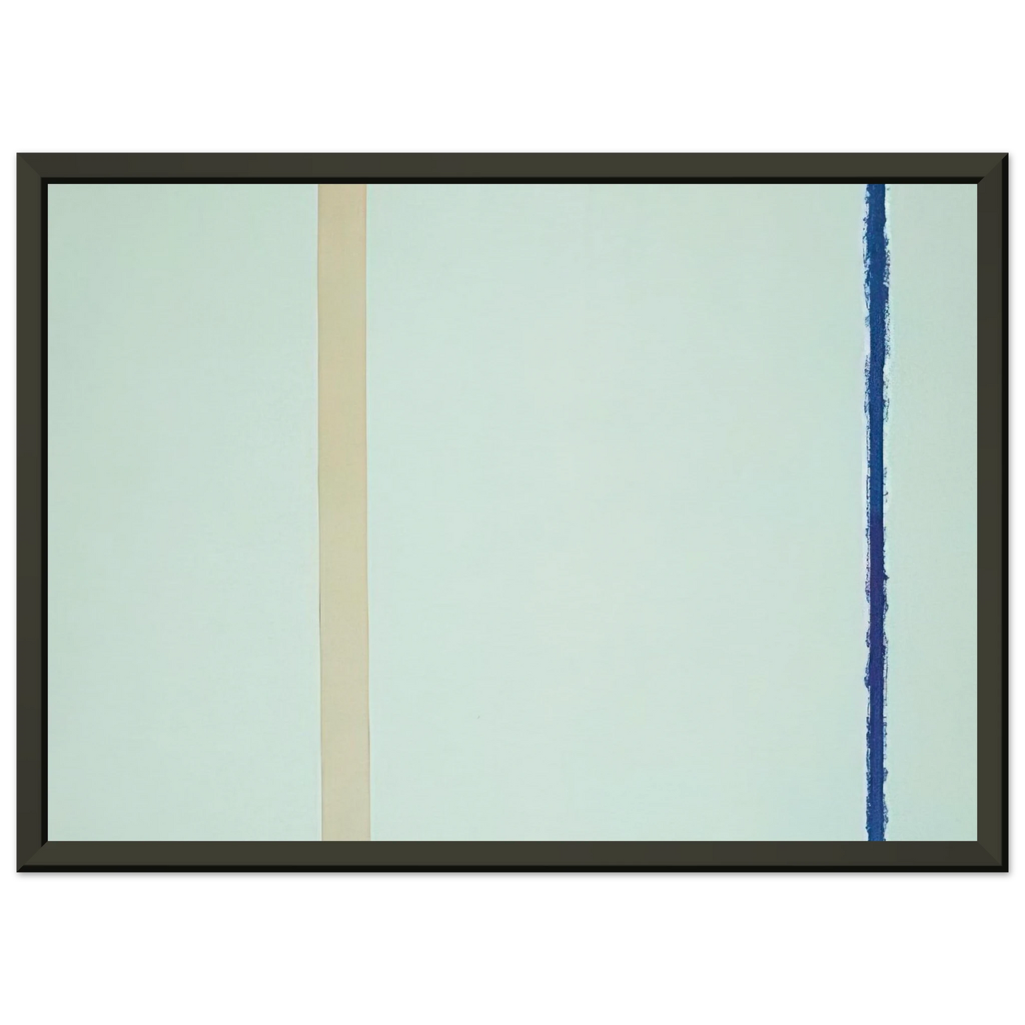 Barnett Newman White Fire I Framed Art Print - Aluminum Frame - 60x80 cm / 24x32 inches