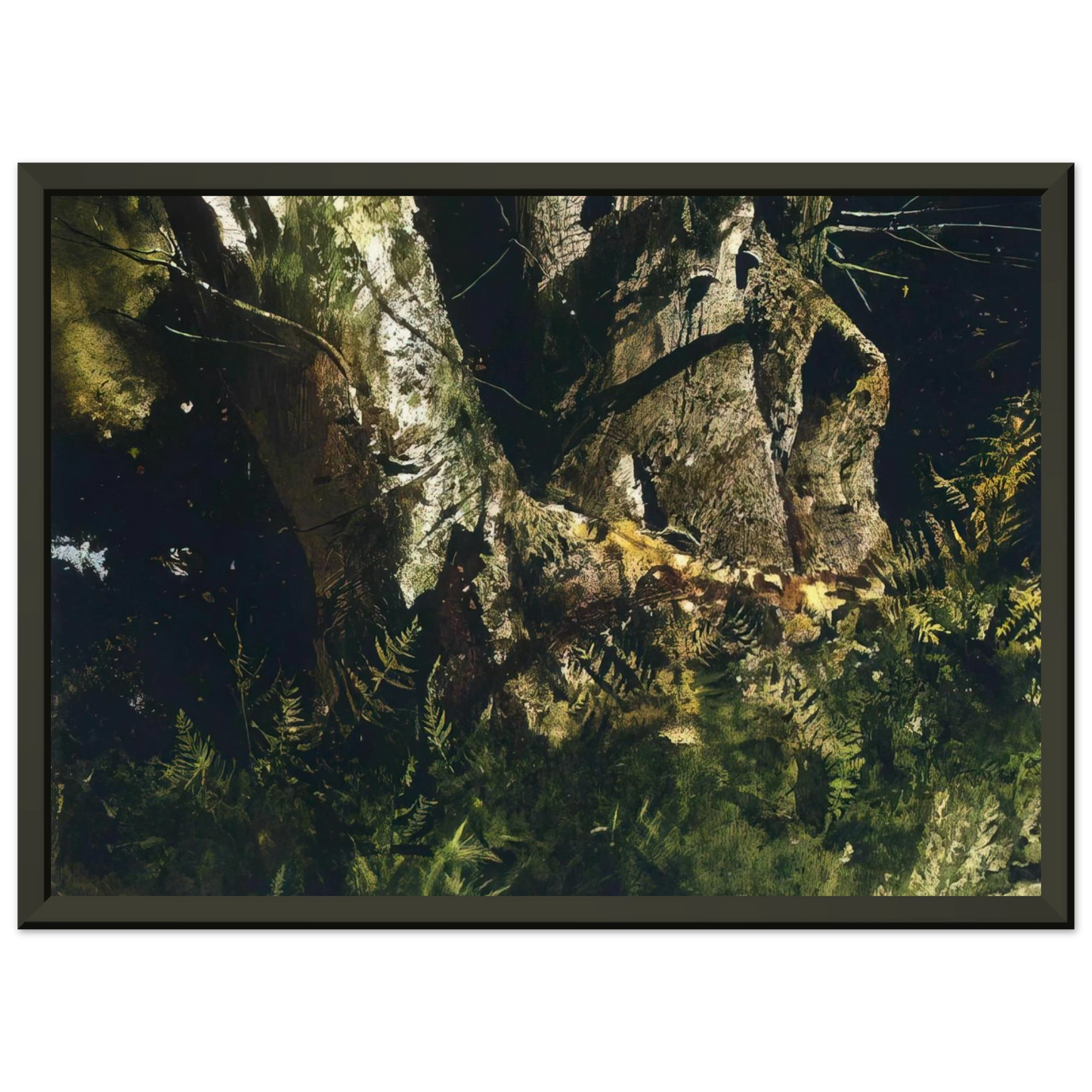 Andrew Wyeth VIRGIN BIRCH 1982 Framed Art Print - Aluminum Frame - 40x50 cm / 16x20 inches