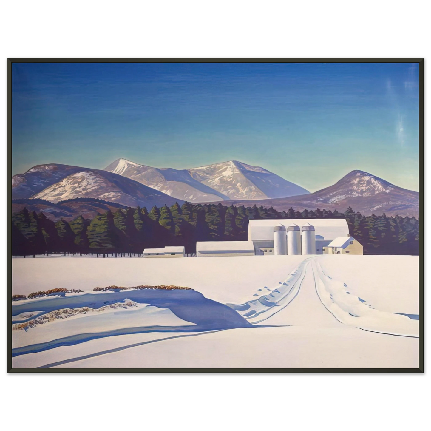 Rockwell Kent Road to Asgaard Adirondack Framed Art Print - Aluminum Frame - 40x50 cm / 16x20 inches