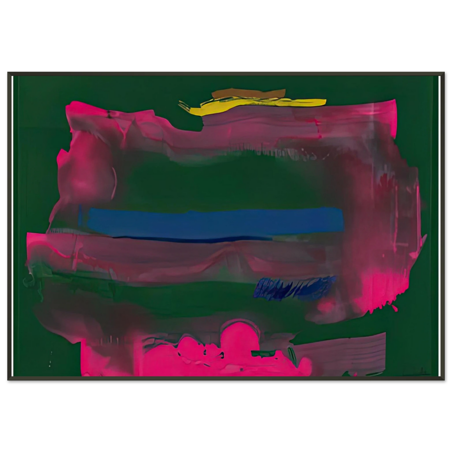 Helen Frankenthaler  Reef 1991 Framed Art Print  - Aluminum Frame - 21x29.7 cm / 8x12"