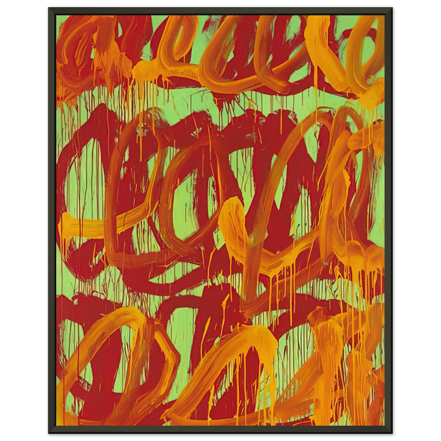 Cy Twombly Camino Real II Framed Art Print - Aluminum Frame - 70x100 cm / 28x40 inches