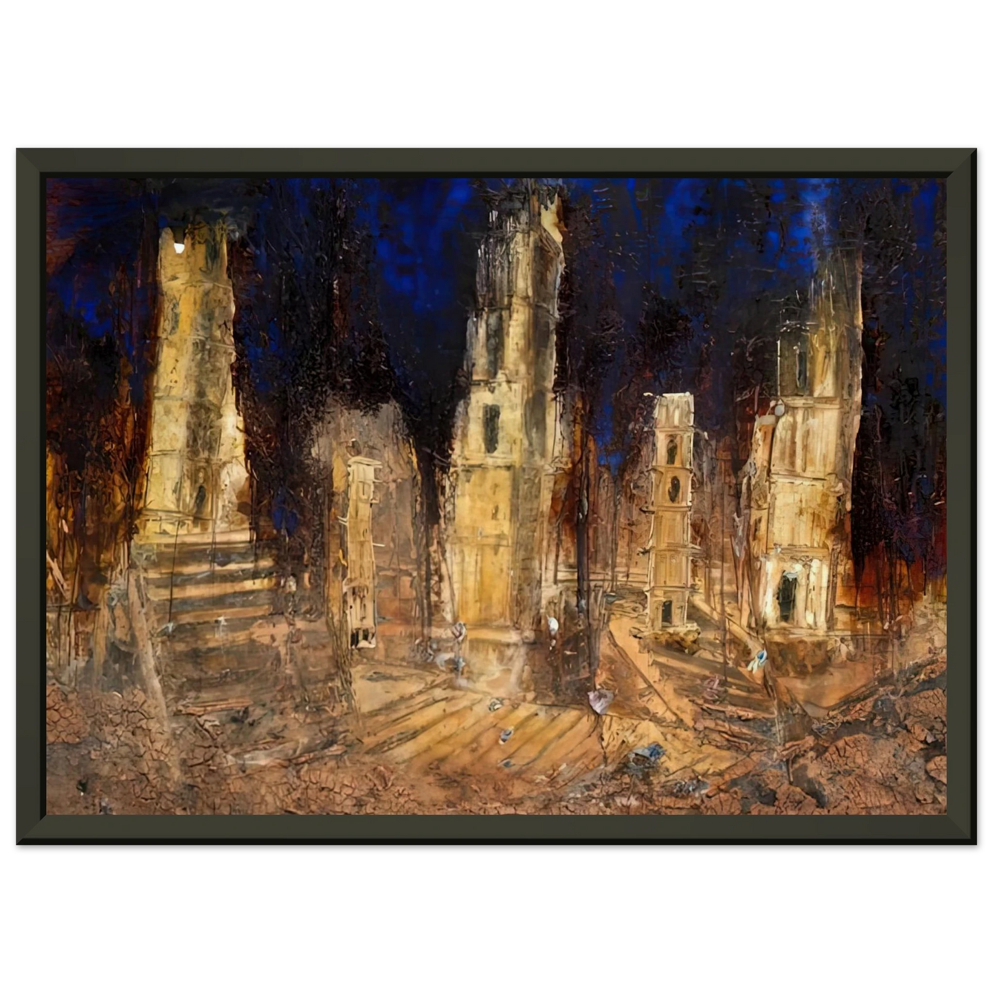 Anselm Kiefer WALHALLA 2016 Framed Art Print - Aluminum Frame - 70x100 cm / 28x40 inches