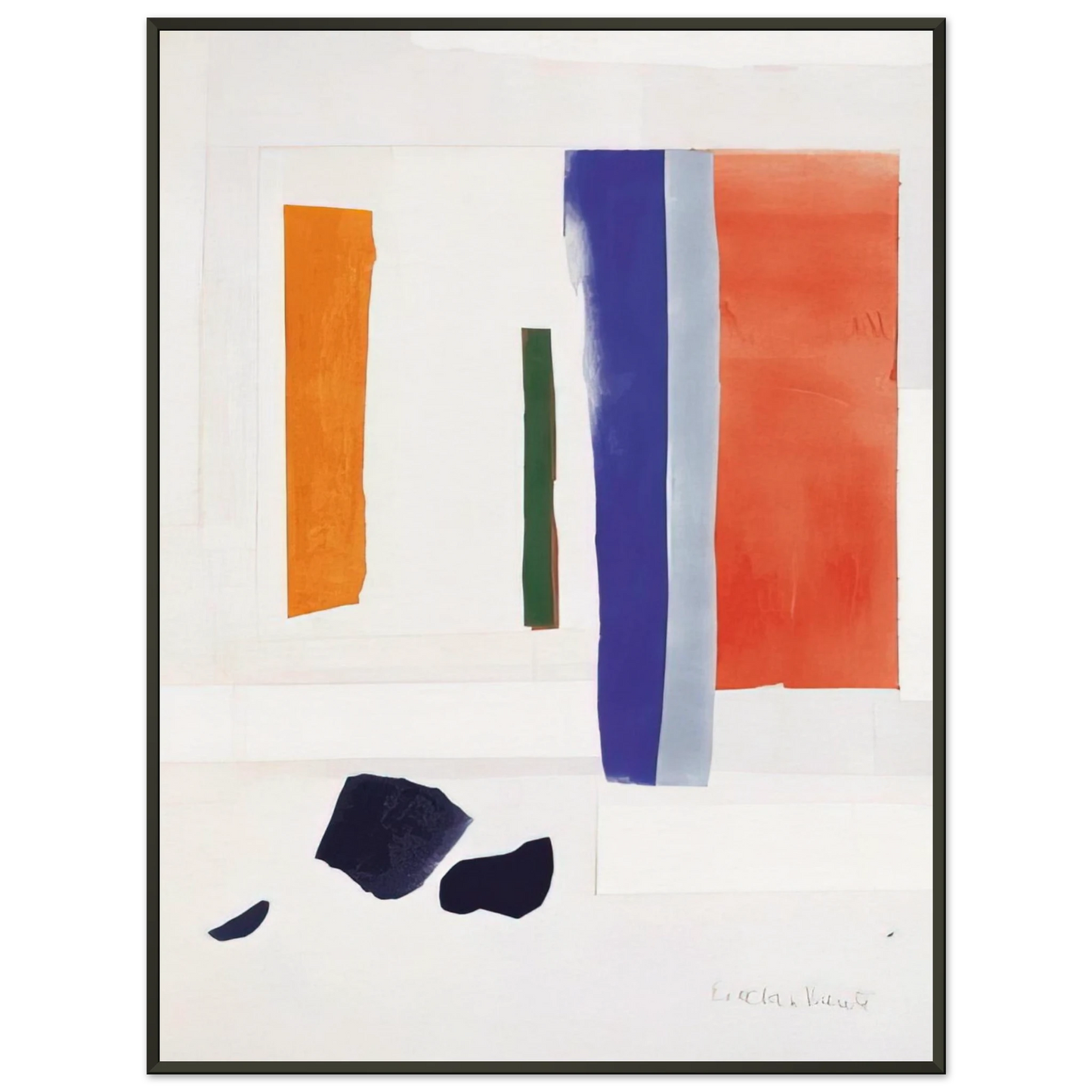 Esteban Vicente UNTITLED 1978 Framed Art Print - Aluminum Frame - 60x80 cm / 24x32 inches