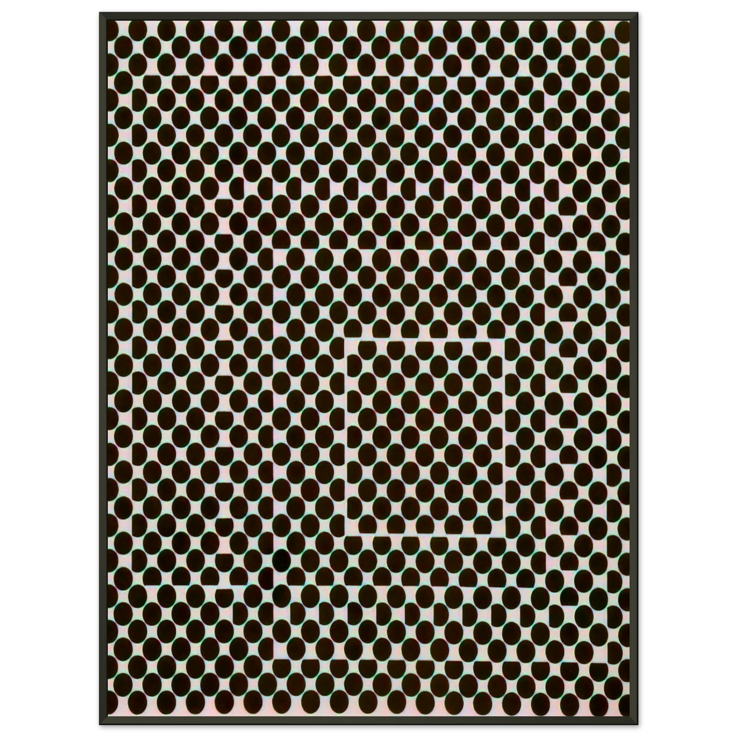 Victor Vasarely Yvaral 1956 Framed Art Print - Aluminum Frame - 40x50 cm / 16x20 inches