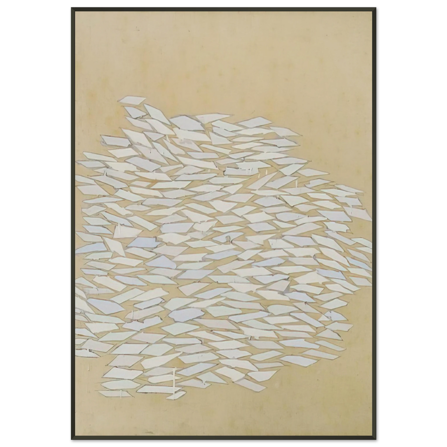 Robert Goodnough Pastel Statement 1971 Framed Art Print - Aluminum Frame - 21x29.7 cm / 8x12"