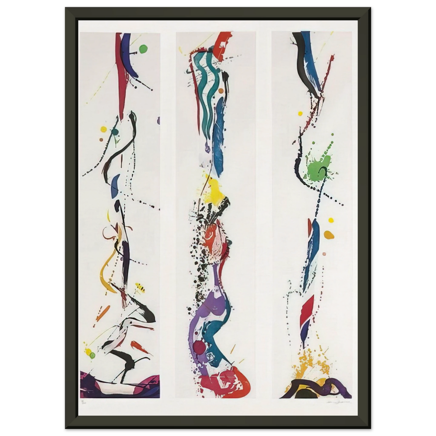 Sam Francis Untitled Lembark I92 Framed Art Print - Aluminum Frame - 40x50 cm / 16x20 inches