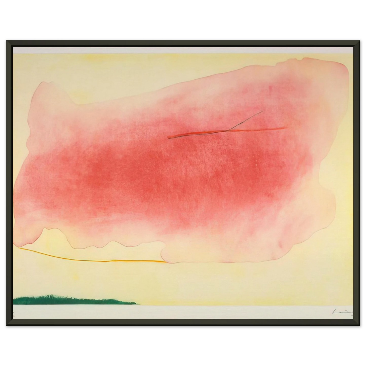 Helen Frankenthaler  Nepenthe  1972 Framed Art Print  - Aluminum Frame - 70x100 cm / 28x40 inches