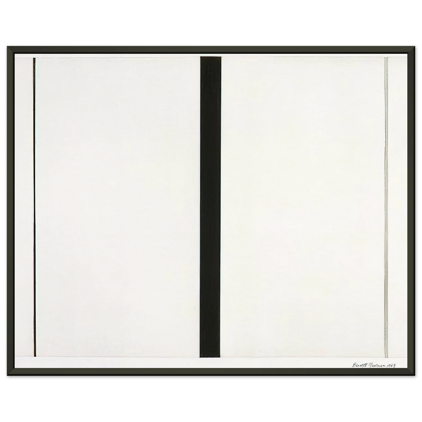 Barnett Newman Untitled Etching 1 Framed Art Print - Aluminum Frame - 60x80 cm / 24x32 inches