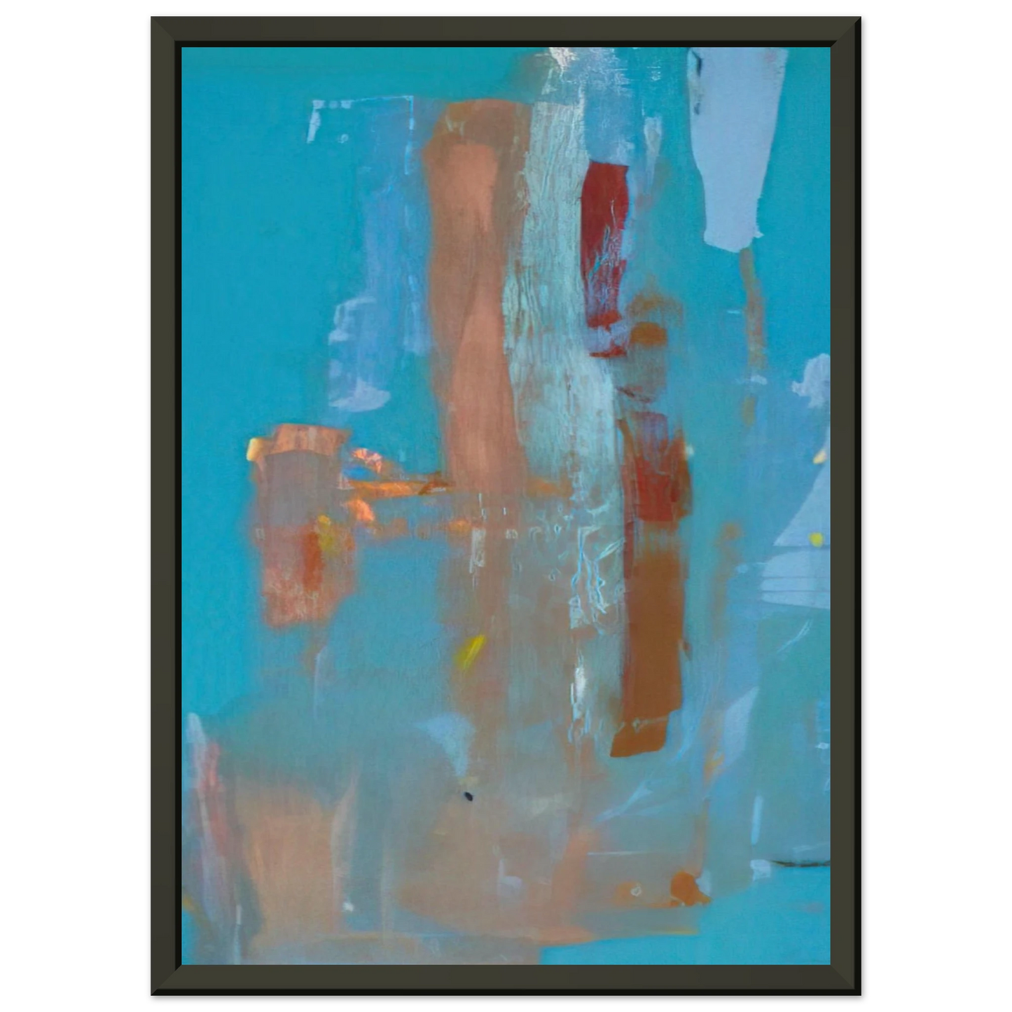 Helen Frankenthaler  In on Blue  1976 Framed Art Print  - Aluminum Frame - 70x100 cm / 28x40 inches