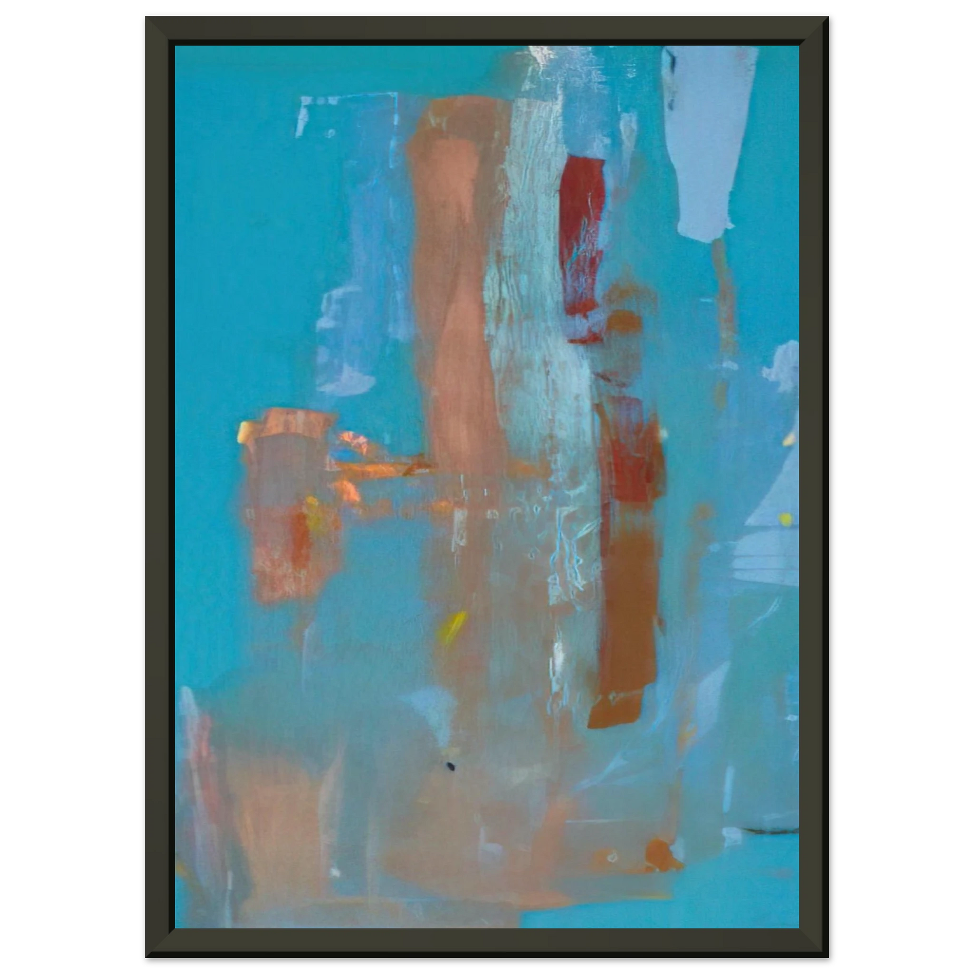 Helen Frankenthaler  In on Blue  1976 Framed Art Print  - Aluminum Frame - 70x100 cm / 28x40 inches