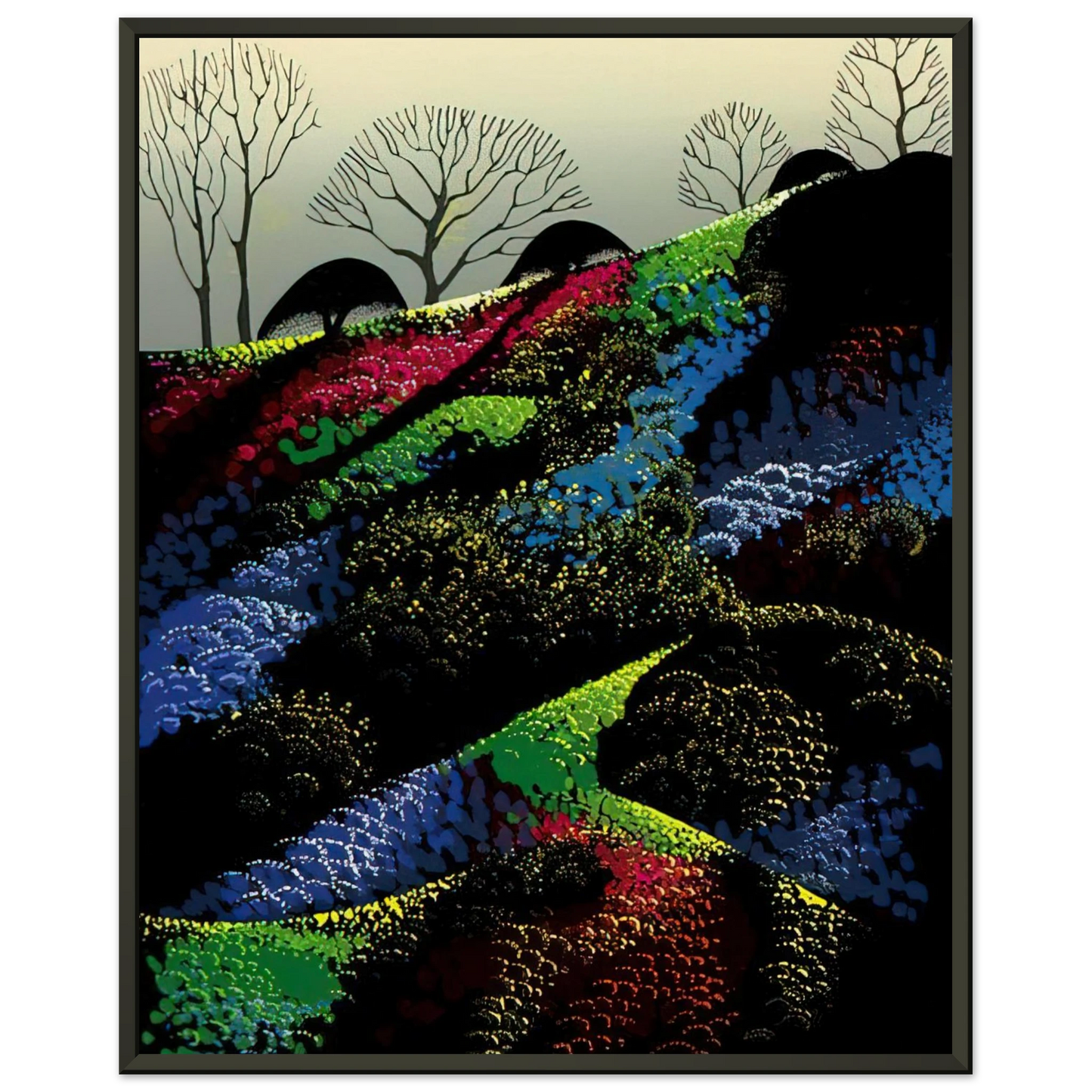 Eyvind Earle  Little Jewels Framed Art Print  - Aluminum Frame - 40x50 cm / 16x20 inches
