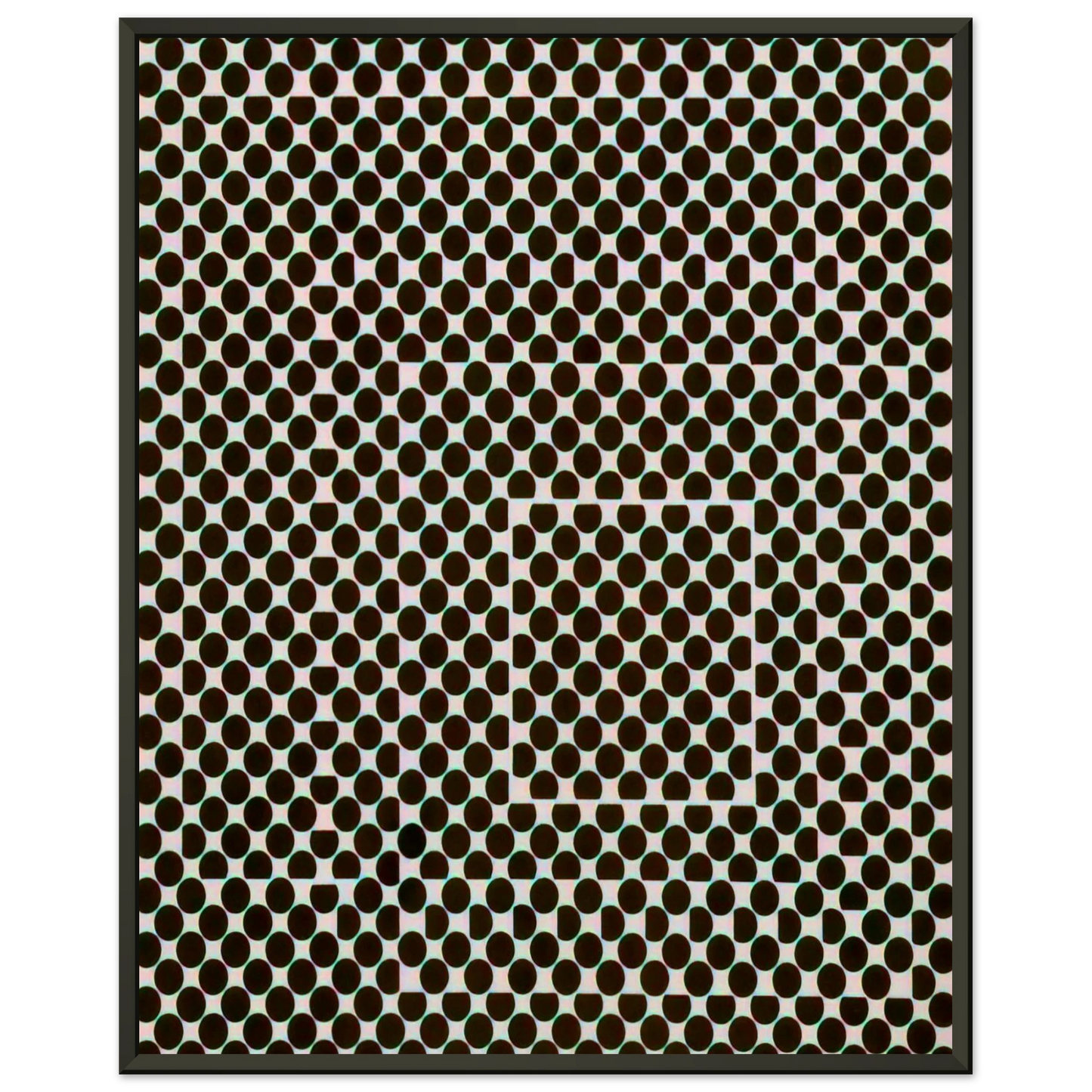 Victor Vasarely Yvaral 1956 Framed Art Print - Aluminum Frame - 60x80 cm / 24x32 inches
