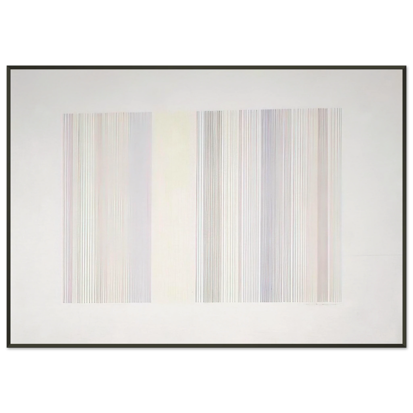 Gene Davis  Cold Turkey  1973 Framed Art Print  - Aluminum Frame - 21x29.7 cm / 8x12"