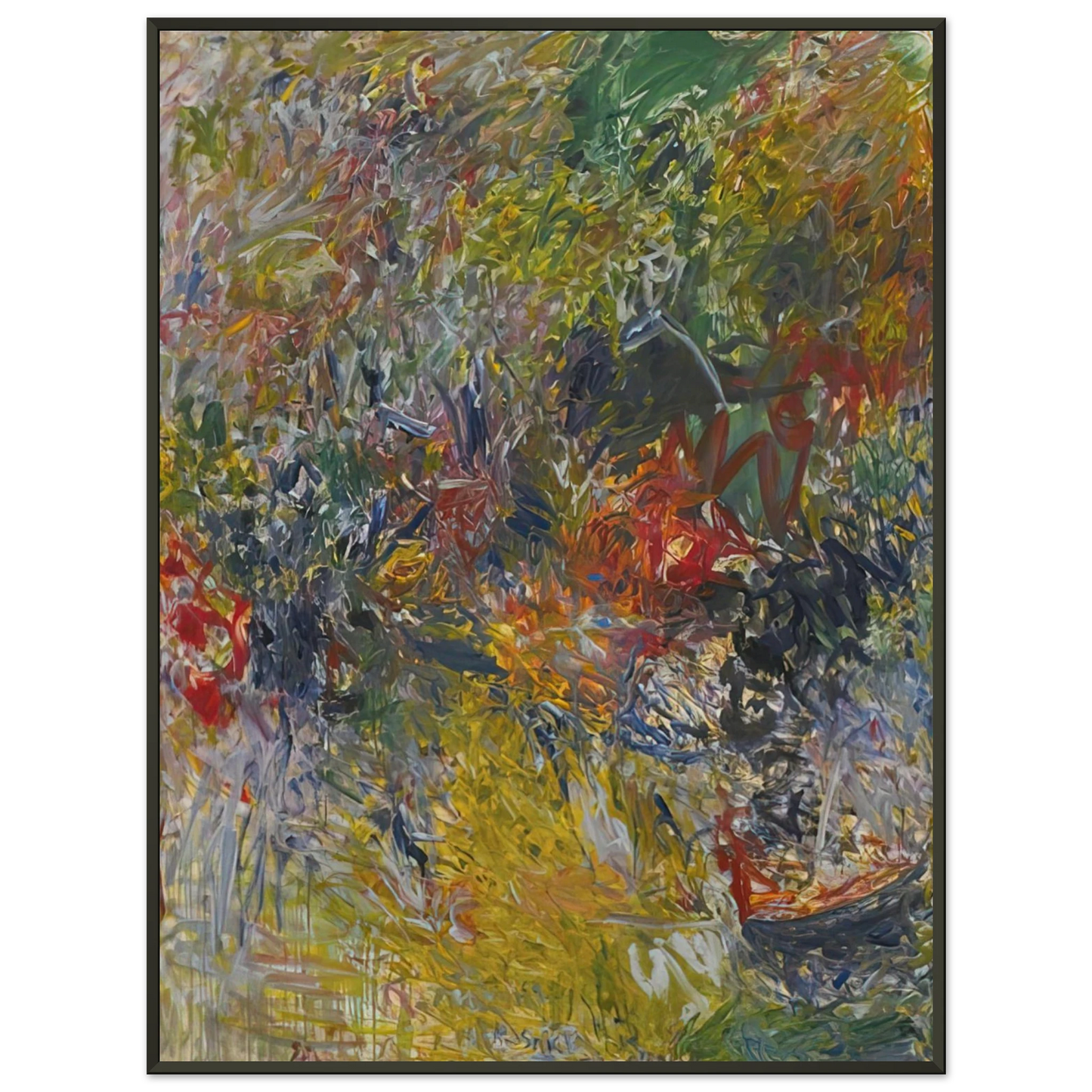 Milton Resnick ROSELAND 1959 Framed Art Print - Aluminum Frame - 70x100 cm / 28x40 inches