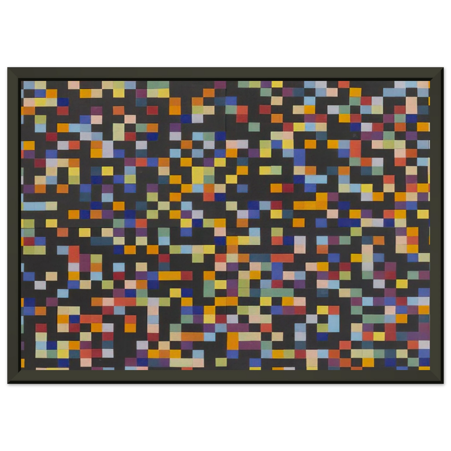 Ellsworth Kelly Spectrum Colors Arranged by Chance VI Framed Art Print - Aluminum Frame - 70x100 cm / 28x40 inches
