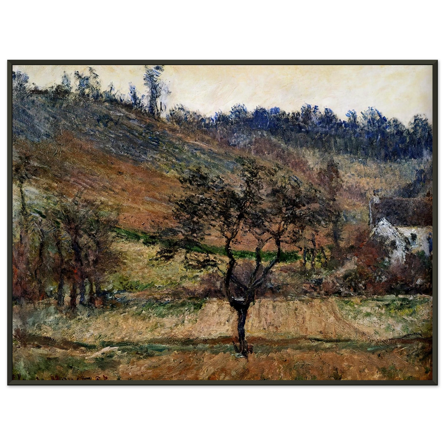 claude monet The Valley Of Falaise Framed Art Print - Aluminum Frame - 60x80 cm / 24x32 inches