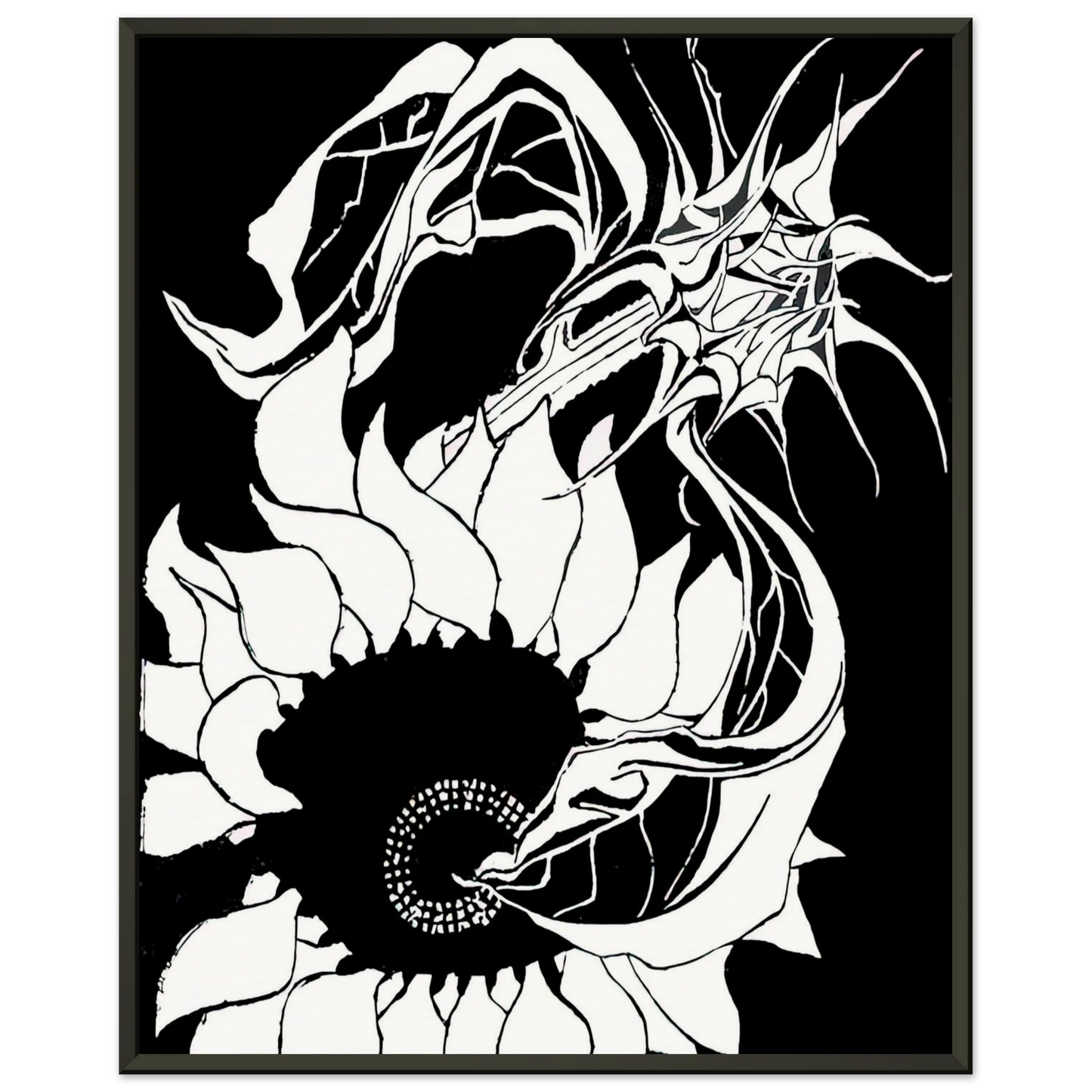 MC Escher  SUNFLOWERS Framed Art Print  - Aluminum Frame - 60x80 cm / 24x32 inches