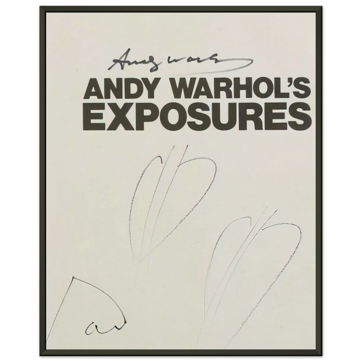 Andy Warhol Butterfly Hearths Andy Warhols Exposures Framed Art Print - Aluminum Frame - 70x100 cm / 28x40 inches