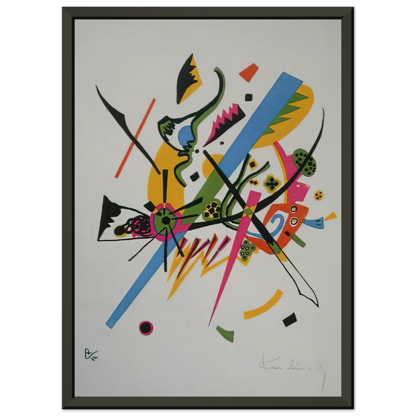Wassily Kandinsky SMALL WORLDS 1922 Framed Art Print - Aluminum Frame - 60x80 cm / 24x32 inches