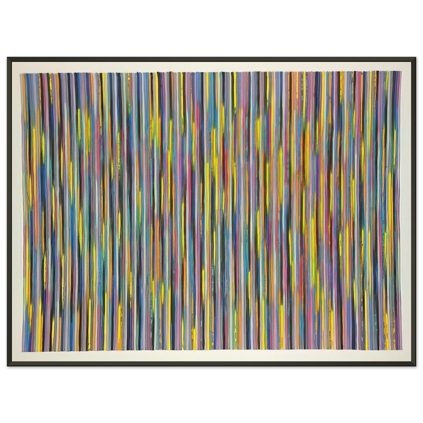 Gene Davis Joy Ride 1981 Framed Art Print - Aluminum Frame - 70x100 cm / 28x40 inches