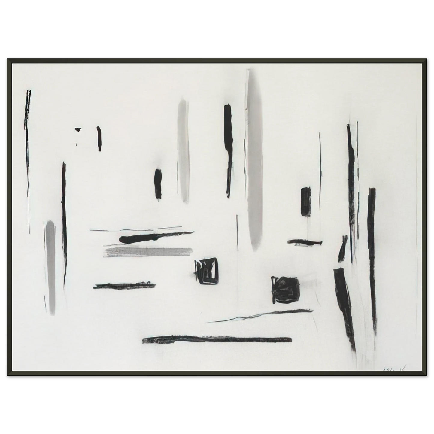 Esteban Vicente UNTITLED 1977 Framed Art Print - Aluminum Frame - 60x80 cm / 24x32 inches